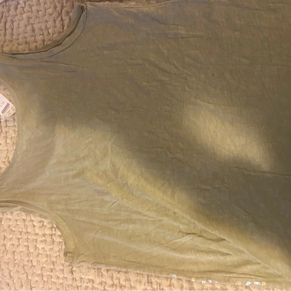J Crew Sequin Tank Tops Set - Olive Green, Beige, Navy Blue and Oatmeal Size XL - Picture 5 of 14